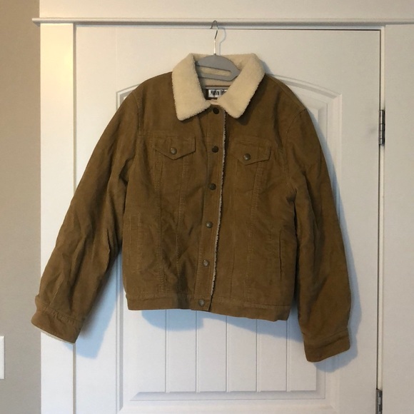 Vintage Corduroy Faux Fur Jacket | Poshmark